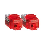 Wyłączniki światła i elektryczne - Moduł typu Keystone RJ45 Kat.6 Logus Efapel - miniaturka - grafika 1