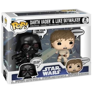 Figurka FUNKO Pop! Star Wars Darth Vader & Luke Skywalker (2 szt.) - Figurki kolekcjonerskie - miniaturka - grafika 1