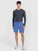 Spodenki męskie - 4F Spodenki treningowe szybkoschnące męskie - turkusowe 3XL - miniaturka - grafika 1