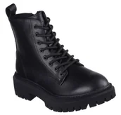 Botki damskie - Skechers Botki Damskie Modern Rugged czarne skóra ekologiczna 36,5 EU - miniaturka - grafika 1