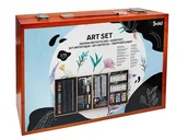 Przybory szkolne - Zestaw Artystyczny w Drewnianej Walizce 175 elementów - miniaturka - grafika 1