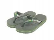 Klapki i japonki damskie - Havaianas Klasyczne Klapki Japonki Z Wzorem I Flagą Brazylii 23-24 J1A - miniaturka - grafika 1