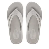 Klapki i japonki męskie - Japonki Calvin Klein Logo Webbing Strap HM0HM02106 Szary - miniaturka - grafika 1