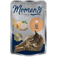 Mokra karma dla kotów - MOMENTS Adult Kurczak 12x70 g - miniaturka - grafika 1