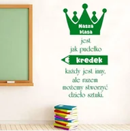Naklejki na ścianę - Naklejka: Nasza Klasa Jest Jak Pudełko Kredek - miniaturka - grafika 1