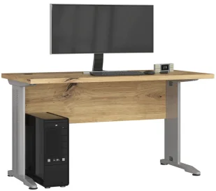 Elior Nowoczesne biurko komputerowe dąb artisan - Rook - Biurka - miniaturka - grafika 1