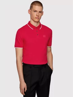Koszulki męskie - Hugo Boss Polo Parlay 101 50445486 Czerwony Regular Fit - grafika 1