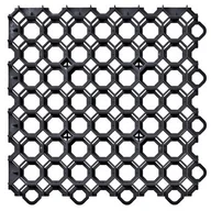 Kostki brukowe i krawężniki - Kratka trawnikowa Garden Puzzel czarna Onduline - miniaturka - grafika 1