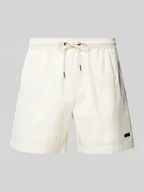Kąpielówki męskie - Spodenki kąpielowe o kroju relaxed fit z naszywką z logo model ‘Jacques’ - miniaturka - grafika 1