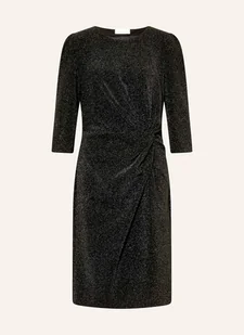 Catnoir Sukienka Z Błyszczącą Przędzą I Rękawami 3/4 schwarz - Sukienki - miniaturka - grafika 1