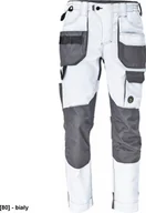 Odzież robocza - CERVA DAYBORO spodnie - męskie spodnie robocze, odblaskowe elementy, 100 % TRIFIBETEX - biały 48 - miniaturka - grafika 1