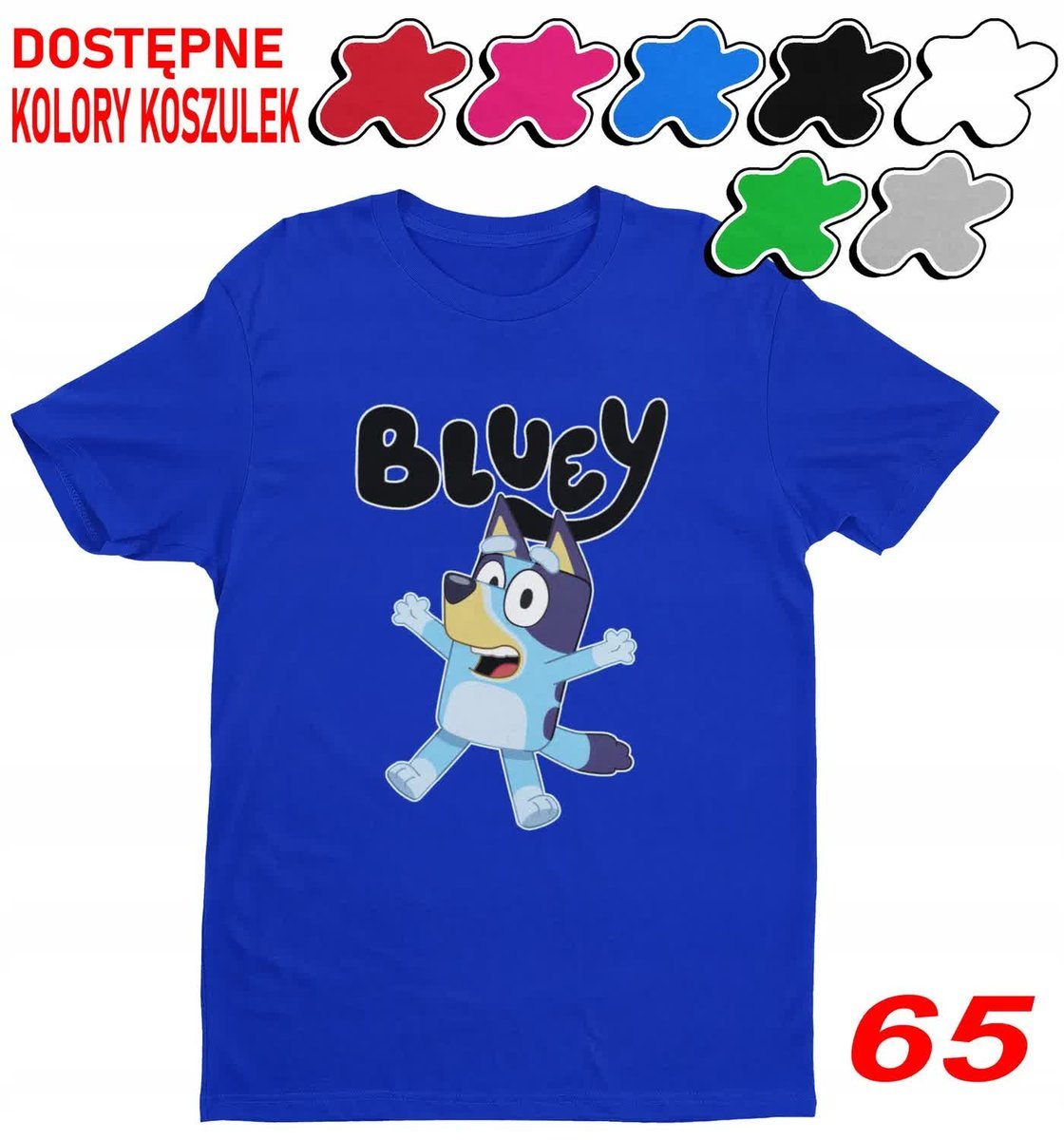 Dziecięca Koszulka Z Nadrukiem-Wybór Niebieski Pies Psy Bajka - L 146-152