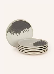 Ferm Living Talerze Deserowe Omhu, 6 Szt. weiss - Talerze - miniaturka - grafika 1