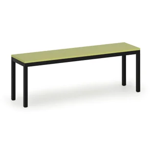 Ławka szatniowa, siedzisko - laminat, długość 1200 mm, zielony - Wyposażenie sportowe i gimnastyczne - miniaturka - grafika 1