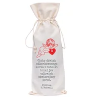 Ozdoby bożonarodzeniowe - Worek Na Butelkę Bawełniany - Cichy Dźwięk... (45) - miniaturka - grafika 1