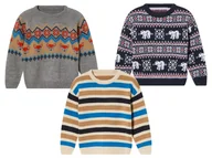 Swetry dla chłopców - lupilu® Sweter chłopięcy z dzianiny - miniaturka - grafika 1
