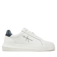 Sneakersy męskie - Sneakersy Calvin Klein Jeans YM0YM00681 Biały - miniaturka - grafika 1