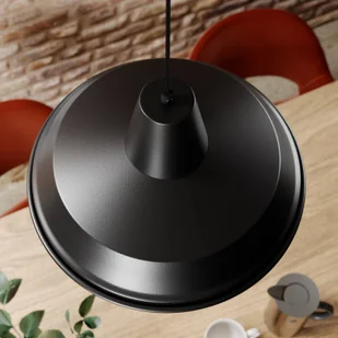 Luminex Lampa wisząca zwis żyrandol Class 1x60W E27 czarny/złoty 4032 - Lampy sufitowe - miniaturka - grafika 6