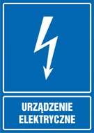Akcesoria BHP - Naklejka Urządzenie elektryczne 30x42cm - miniaturka - grafika 1