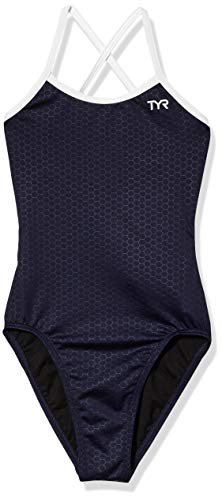 TYR Damski kostium kąpielowy Hexa Trinityfit Nvy/Wht 26