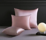 Poszewki na poduszki - Jedwabna Poszewka 50x60 Pudrowa - miniaturka - grafika 1