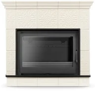 Piece i kotły grzewcze - Piec kominek kaflowy z żeliwnym wkładem i cokołem MALLORCA by HIGHER - miniaturka - grafika 1