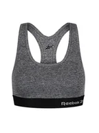 Koszulki sportowe damskie - Reebok Biustonosz sportowy "Simone" w kolorze szarym - miniaturka - grafika 1