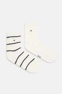 Tommy Hilfiger skarpetki 2-pack damskie kolor biały 701229866 - Skarpetki damskie - miniaturka - grafika 1