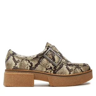 Półbuty Clarks Linoso Monk 26178680 Szary - Półbuty damskie - miniaturka - grafika 1