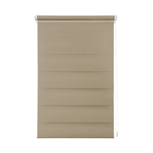 Roleta dzień noc 60/56x140 cm Juno Trench ciemno kremowa - Rolety - miniaturka - grafika 1