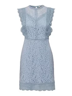 ONLY Sukienka damska koronkowa, Cashmere Blue, L - Sukienki - miniaturka - grafika 1