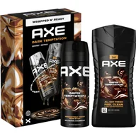 Zestawy kosmetyków męskich - Axe Zestaw Dark Temptation: Body spray 150 ml + Żel pod prysznic 250 ml - miniaturka - grafika 1