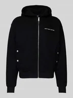 Swetry męskie - Bluza rozpinana z kapturem i nadrukiem z logo model ‘Baelen’ - miniaturka - grafika 1