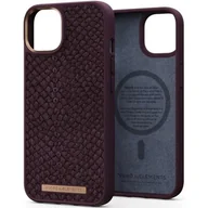 Etui i futerały do telefonów - Njord by Elements Etui ze skóry łososia do iPhone 14 rdzawy - miniaturka - grafika 1
