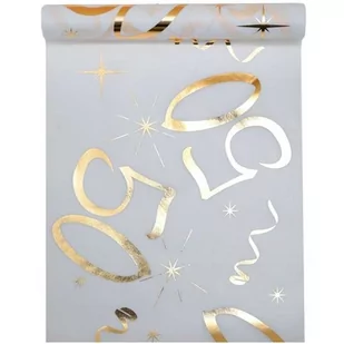 SANTEX Bieżnik "50 urodziny - złote, biały", SANTEX, 500x30 SX6158-50 - Obrusy i serwetki SANTEX Bieżnik "50 urodziny - złote, biały", SANTEX, 500x30 SX6158-50 - Obrusy i serwetki - miniaturka - grafika 1