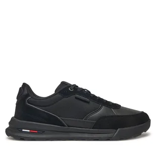 Sneakersy Tommy Hilfiger Retro Runner Mix Rwb FM0FM05371 Czarny - Sneakersy męskie - miniaturka - grafika 1