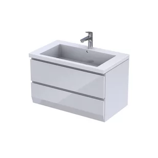 Oristo Szafka pod umywalkę 85 cm BRYLANT biała - Szafki łazienkowe - miniaturka - grafika 1