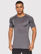 Koszulki sportowe męskie - Nike Koszulka techniczna Pro Dri-Fit DD1992 Szary Tight Fit - miniaturka - grafika 1