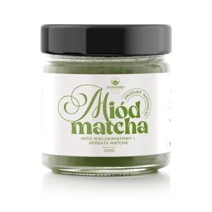 Miód wielokwiatowy z MATCHĄ 250g - Miód - miniaturka - grafika 1