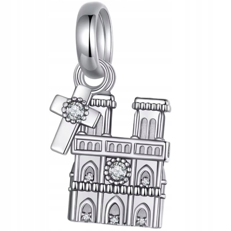 Charms Zawieszka Charms Katedra Notre Dame Srebro 925 Charmsy Trusky