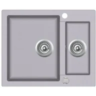 Zlewozmywaki - Teka CLIVO 60 S-TQ METALIC aluminium 40148031 - miniaturka - grafika 1