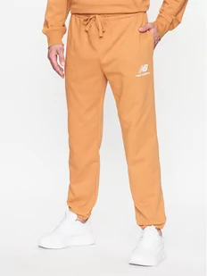 New Balance Spodnie dresowe MP31539 Żółty Regular Fit - Spodnie sportowe męskie - miniaturka - grafika 1