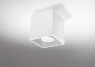 Lampy sufitowe - Sollux Lighting Plafon QUAD 1 biały - miniaturka - grafika 1