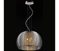 Lampy sufitowe - Searchlight 20019 - Żyrandol na lince 1xE27/40W/230V śr. 35 cm chrom - miniaturka - grafika 1