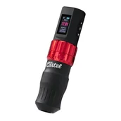 Wyposażenie studia tatuażu - EL CARTEL VISPA Bezprzewodowa maszynka do tatuażu czarno/czerwona - miniaturka - grafika 1