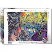 Puzzle - Eurographics Puzzle 1000 elementów. Koń w cyrku, Marc Chagall - miniaturka - grafika 1