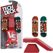 Samochody i pojazdy dla dzieci - Tech Deck fingerboard Krooked VS Series zestaw 2 deskorolki i schody - miniaturka - grafika 1