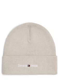 Tommy Jeans - Czapka damska, beżowy|szary - Czapki damskie - miniaturka - grafika 1