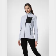 Bluzy damskie - Bluza polarowa 4F 4FSS23TFLEF077 34S niebieski XS - miniaturka - grafika 1