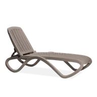 Leżaki ogrodowe - DKWADRAT Leżak Tropico brązowy 210494 - miniaturka - grafika 1